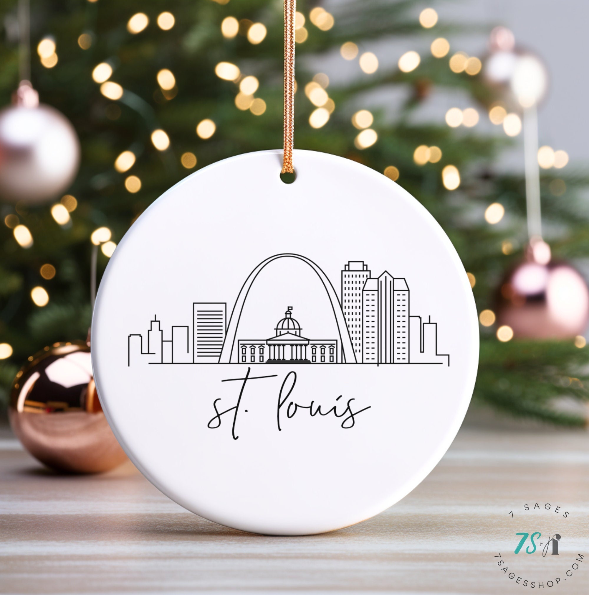 値下げSAINT LOUIS ブラック オブジェ St Louis Ornament, St Louis Ceramic Ornament, Missouri Souvenir
