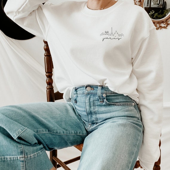 Paris Skyline Sweatshirt - Paris Sweatshirt - Paris France Sweatshirt - France Gifts - Paris Shirt - Paris Sweater