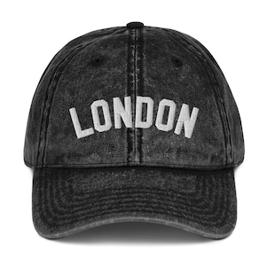 London Dad Hat, Embroidered Vintage Style Cap, Cotton Twill, Adjustable Fit, London Hat, England Souvenirs, London Gift, England Cap
