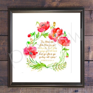 Jeremia 29:11 - Instant Download - Jeremia 29 11 Print - Christian Wall Art - afdrukbaar bijbelvers - bijbelvers afdrukken