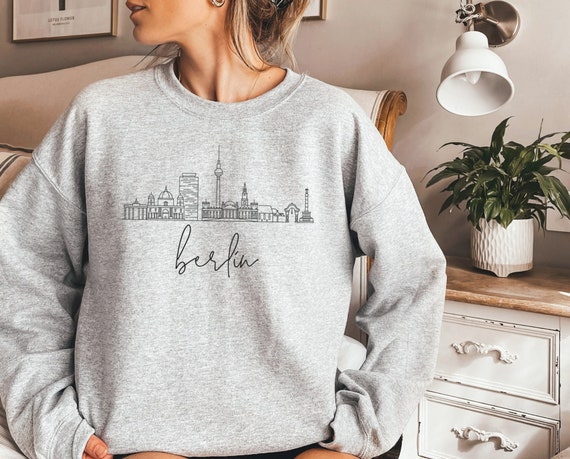 Berlin Sweatshirt, Berlin Shirt, Berlin Skyline TShirt, Germany Gifts, Germany Art, Europe Trip Gifts, Soft Crewneck Sweatshirt