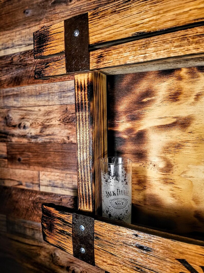 Bourbon Barrel Stave Shelf 2tier Stave Shelf Etsy