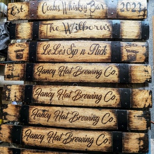 Recycled bourbon barrel staves