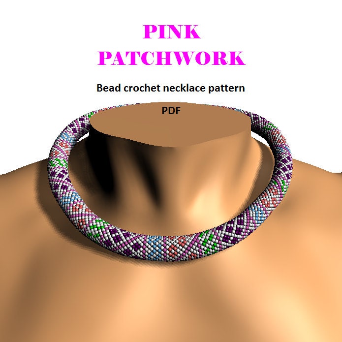 Pink crochet beaded knit