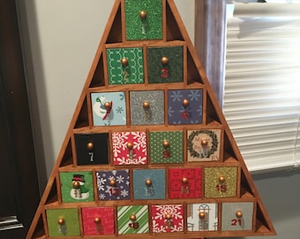 Deco Mod-Podged Christmas Advent Calendar