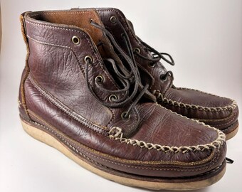 Vintage Gokey Moccasin Chukka Leather Boots Men's 9.5D Made in USA
