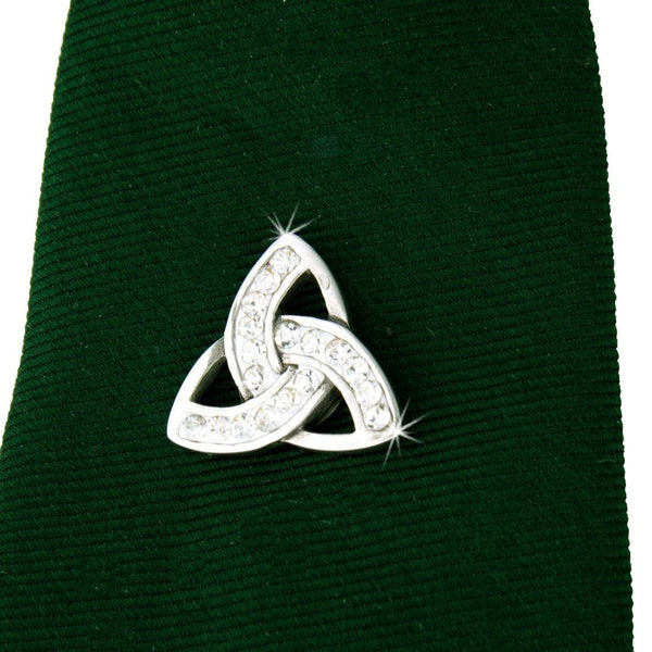 Men's Trinity Tie Tack, Hat pin, Lapel (TT6) Pin,Irish dance pin, Men's Gifts, Groomsmen Gifts, Celtic Tie Tack, Irish Tie Tack,