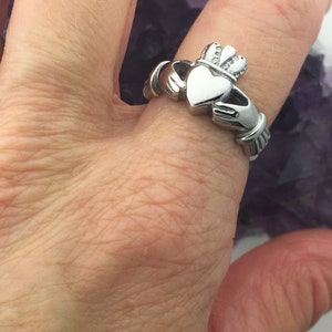 316 L Stainless Steel BOLD Claddagh Ring,(S33), Celtic Ring, Claddagh, Irish Jewelry, Stainless Steel ring, Celtic Jewelry