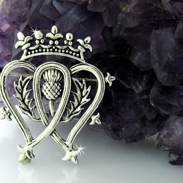 AMAZING Luckenbooth/Thistle Pin/Brooch Scarf Jewelry, 6077, Coat Pin, Scarf Pin, Luckenbooth, Thistle, Celtic Jewelry, Scottish Jewelry