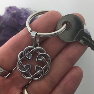 Celtic FATHER & Daughter knot KEYchain key ring  (KEY316) Irish, Scottish, welsh,