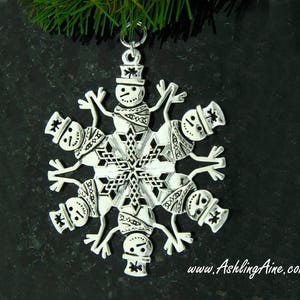 Celtic Snowman SnowWonders® Snowflake Ornament, 5801, Irish Snowman, Shamrock Snowman, Irish ornament, Snowman, Celtic ornament Christmas