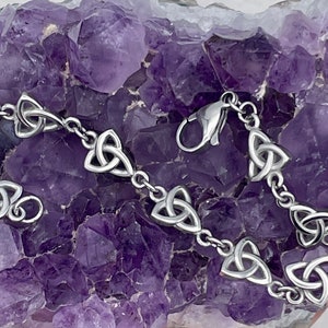 Trinity Bracelet OR ANKLET You Pick (S374 ) Celtic Bracelets, 316 L Stainless Steel Bracelet