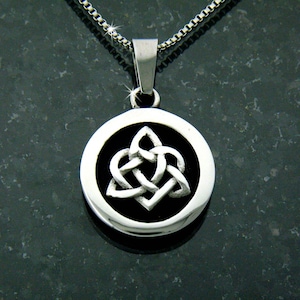 Sister Knot Pendant w/ Chain, s115, Irish Jewelry, Celtic Pendant/Necklace