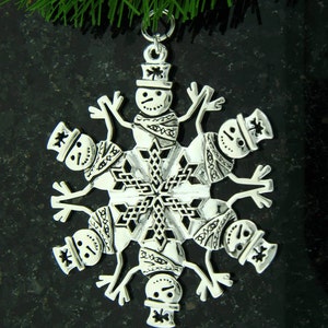 Celtic Snowman SnowWonders® Snowflake Ornament, 5801, Irish Snowman, Shamrock Snowman, Irish ornament, Snowman, Celtic ornament Christmas image 4
