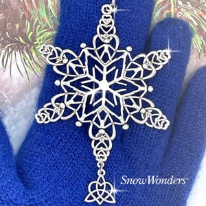 Sister Knot Celtic SnowWonders® Snowflake Ornament( SW6052) Celtic Snowflake Ornament,family Ornament