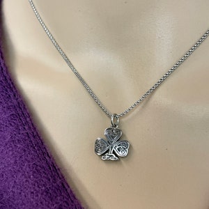 Celtic Knot Shamrock Necklaces HM136 Irish Pendant image 5