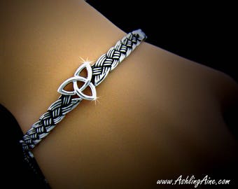 Celtic Trinity knot Bangle Bracelet, 7001, Celtic triquetra Jewelry, Irish Jewelry, Irish Bracelet, Scottish, Bracelet, Jewelry (#JPEW7001)