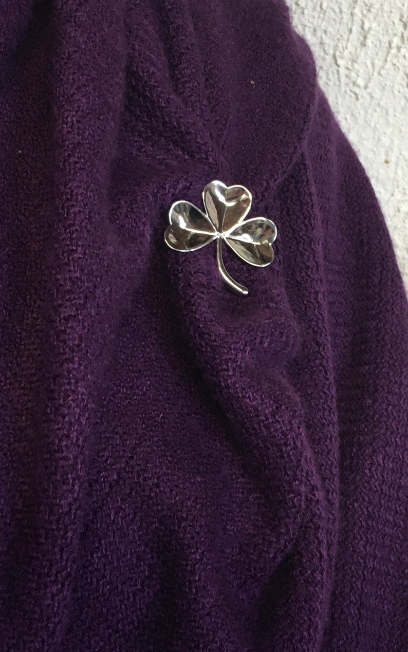 Irish Shamrock Pin/Pendant, JPEW6062, Celtic pin, Irish Pin, Irish Silver Pin, Sash Badge image 7