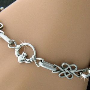 Claddagh Infinity Love Knot Bracelet,S104 Irish Bracelet, Claddagh Bracelet, Irish Jewelry ( S104)