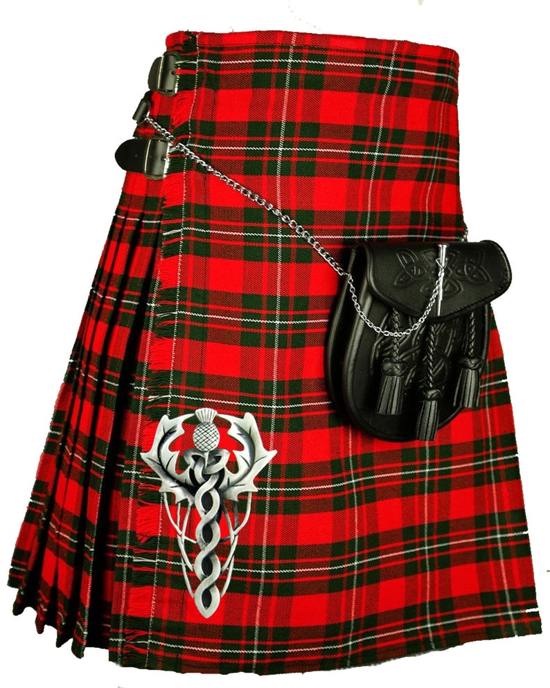 KILT PIN Scottish Thistle Kilt Pin Celtic Knotwork Kilt Pin Etsy