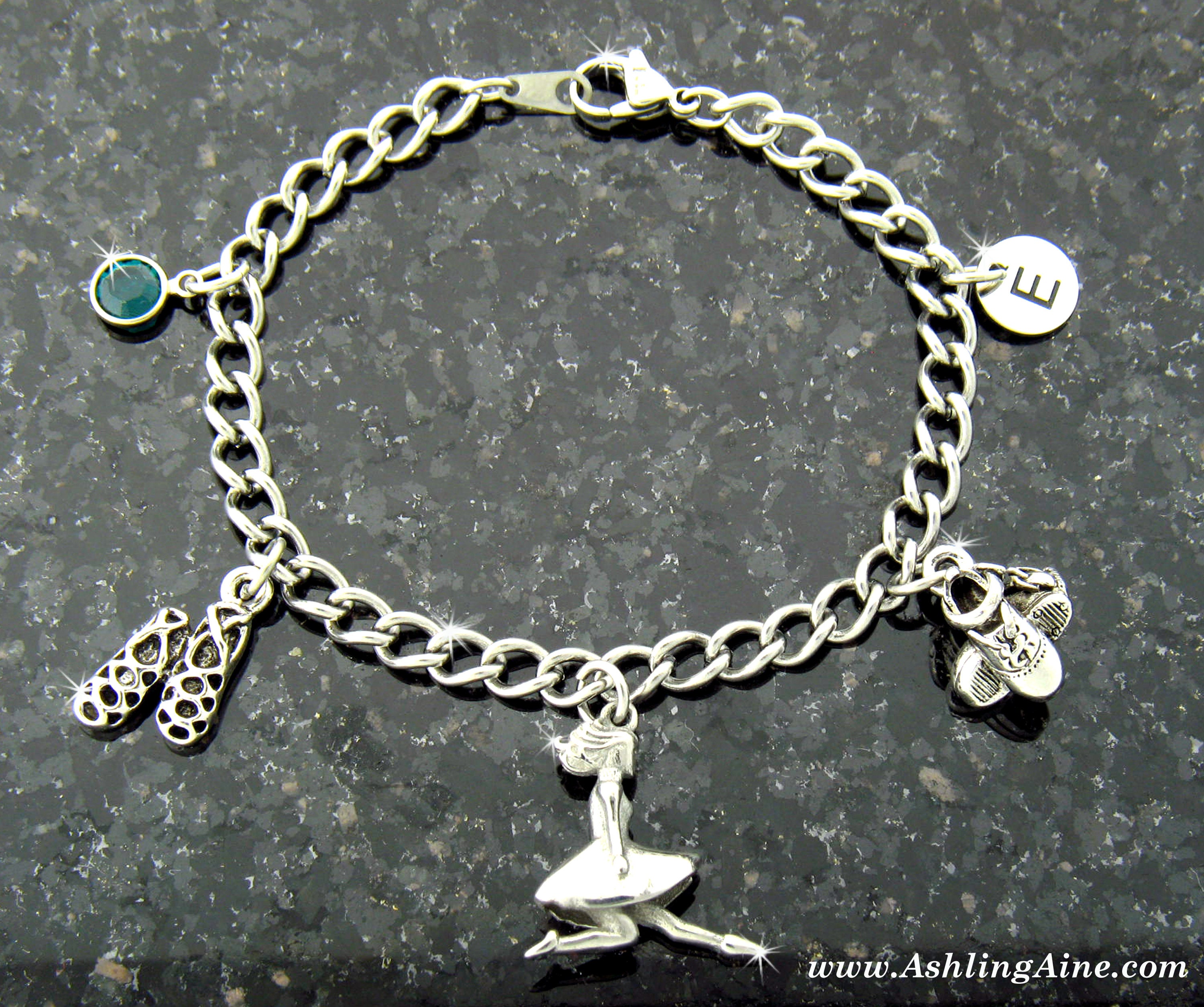 Personalized Irish Dance Charm Bracelet Step Dance Charm Bracelet