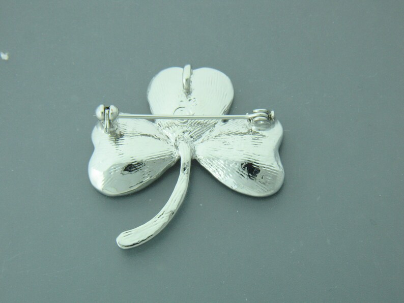 Irish Shamrock Pin/Pendant, JPEW6062, Celtic pin, Irish Pin, Irish Silver Pin, Sash Badge image 2