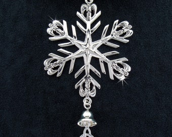 Trinity Angel SnowWonders® Snowflake Ornament, 5821trinity, Christmas decoration, Angel Tree ornament, Angel Ornament, Trinity Ornament