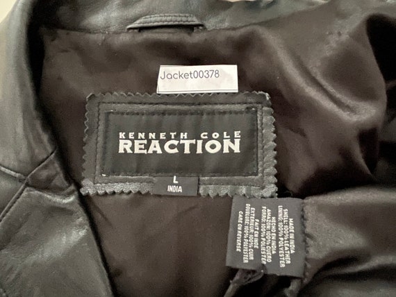 Kenneth Cole Reaction Black Lambskin Leather Jack… - image 7