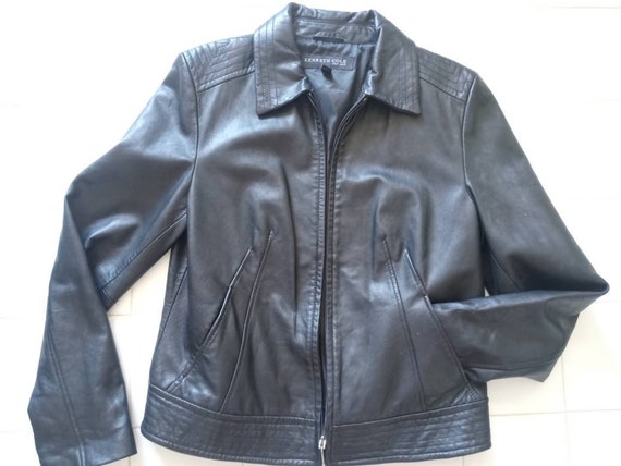 Kenneth Cole Lambskin Leather Jacket  SZ  L - image 3