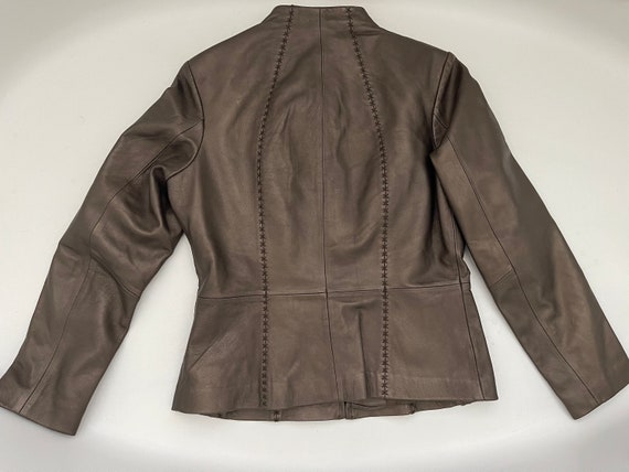 Coldwater Creek Lambskin Leather Blazer/Jacket  S… - image 5