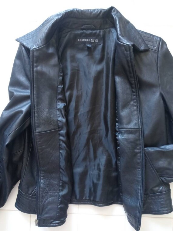 Kenneth Cole Lambskin Leather Jacket  SZ  L - image 7