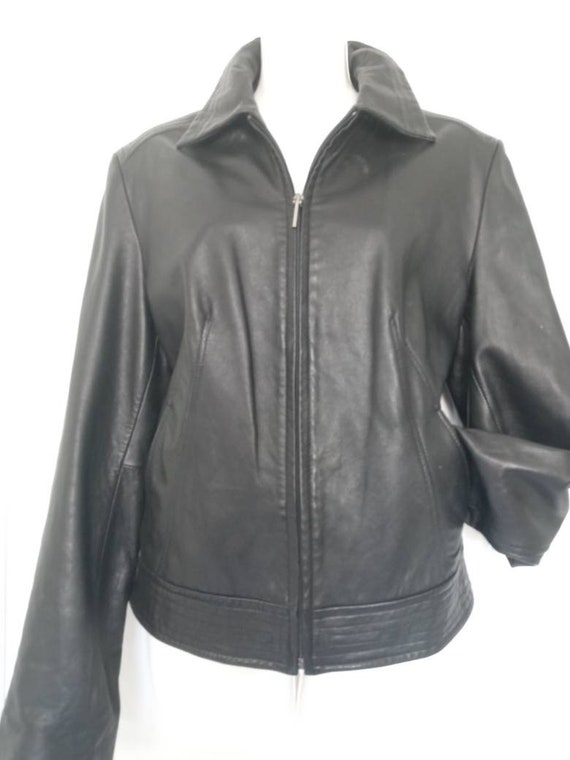 Kenneth Cole Lambskin Leather Jacket  SZ  L - image 2