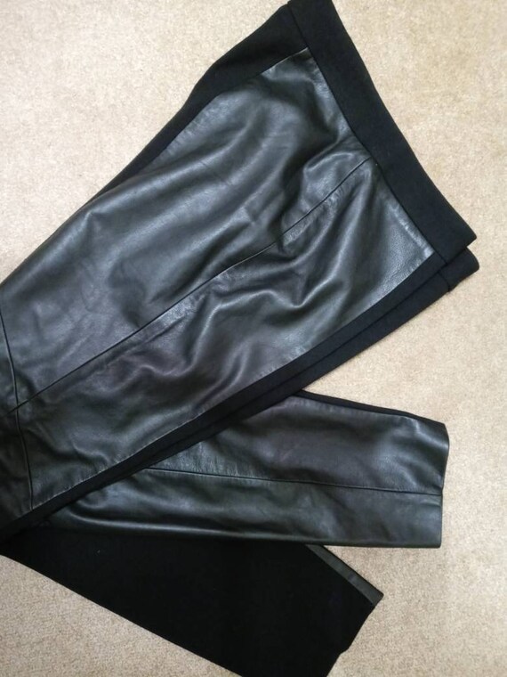 Classiques Entier Black Lambskin Leather Leggings 