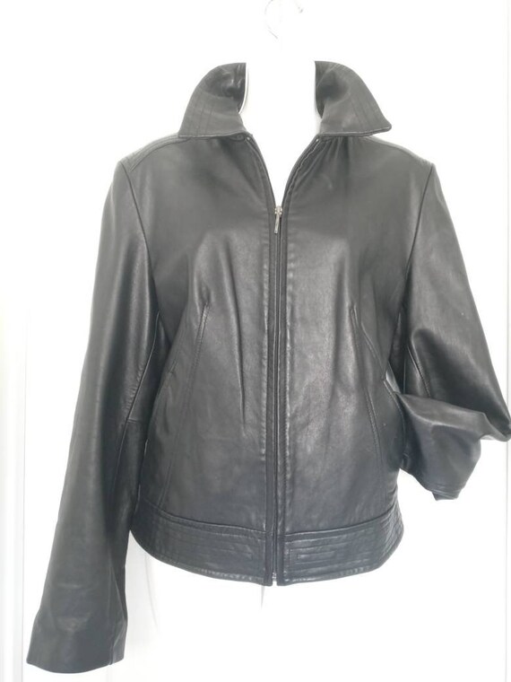 Kenneth Cole Lambskin Leather Jacket  SZ  L - image 5
