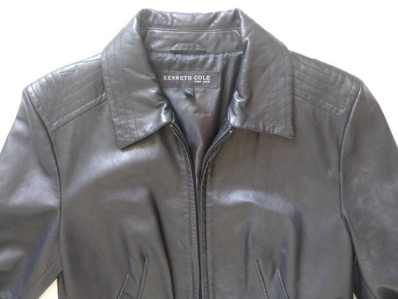 Kenneth Cole Lambskin Leather Jacket  SZ  L - image 6