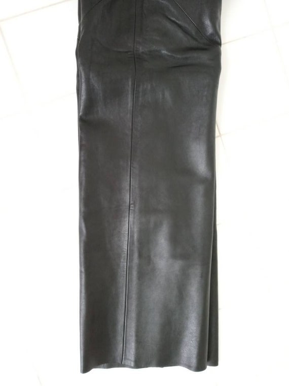 Brandon Thomas Black lambskin Leather Pants SZ 3/… - image 6
