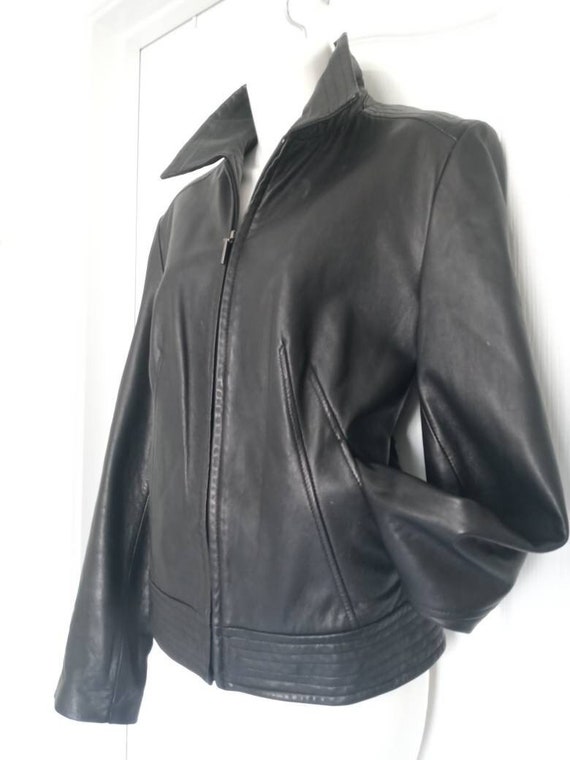 Kenneth Cole Lambskin Leather Jacket  SZ  L - image 1