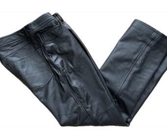 Rampage Black Lambskin Leather Pants SZ 11 NWTG
