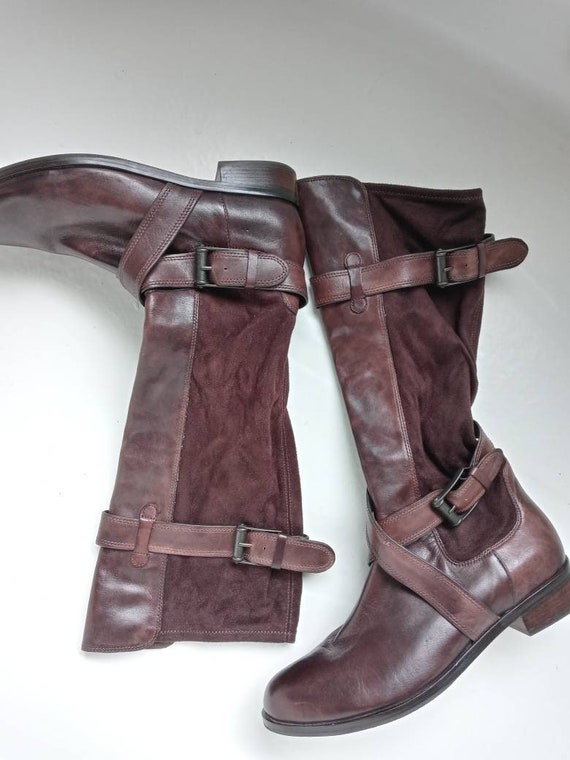 Cole Haan Air Whitney Riding Boots With Buckle Str