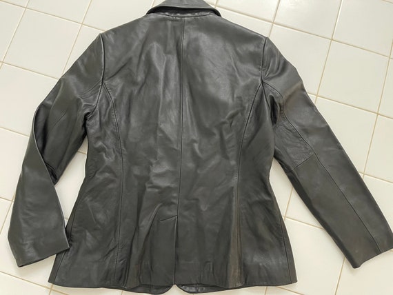 Worthington Black Lambskin Jacket / Blazer SZ M p… - image 6