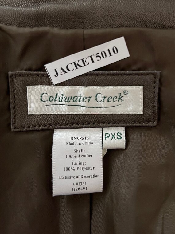 Coldwater Creek Lambskin Leather Blazer/Jacket  S… - image 9
