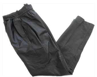 R.Z.R Black Leather Pants SZ 12