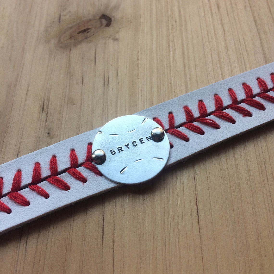 Baseball Armband Hand gestempelt Armband Personalisierte Etsy