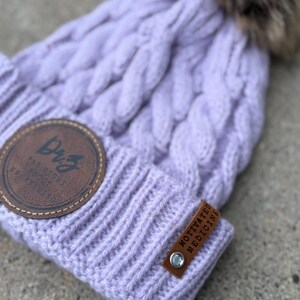 Leather Patch Pom Beanies | Custom Logo Beanie, Personalized Leather Patches, Branded Beanies, Personalized Beanies, Corporate Gift Hats image 13
