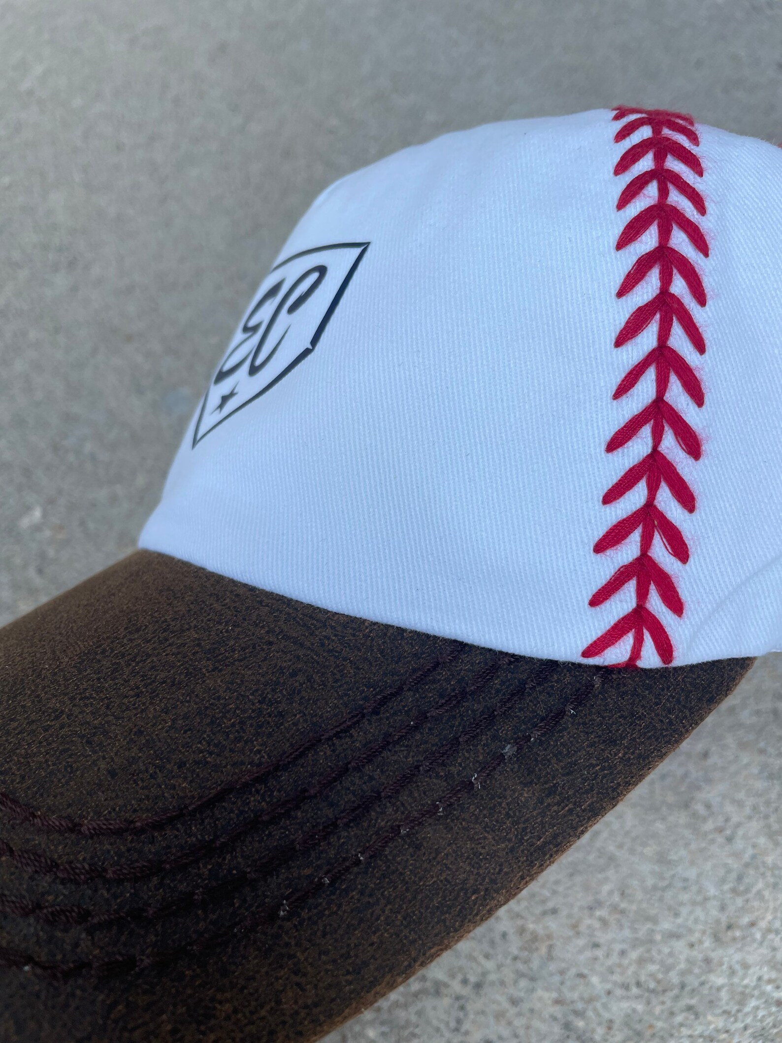 Personalized Baseball Stitch Hat Team Logo Hat Personalized Etsy