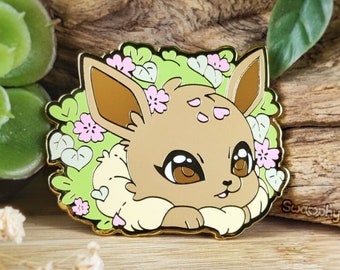 PEEK-A-BOO! Enamel Pins (REGULAR Ver.) | floral pins, flowers, spring, autumn, kawaii, cute, cherry blossoms, cottagecore, fairy, aesthetic