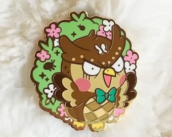 BUG CRITTERS Enamel Pin | Owl, Spring Flowers, Sakura, Cherry Blossom, Funny Bird, Bugs Insects, Cute, Kawaii | Fashion Accessories