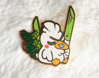 Sleeping Duck Enamel Pin / Kawaii Cute Duck Spring Vegetables Warrior Knight Goose Bird / Fashion Accessories / Swamphy