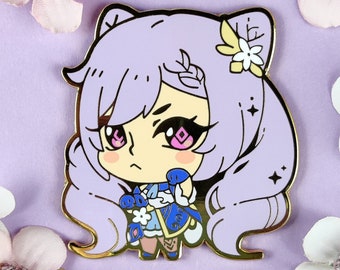 Keqing Enamel Pin | Gold Plating | Genshin Impact, Hoyoverse