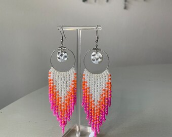 Pink passion earrings